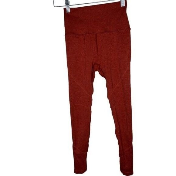 Alphalete OG Revival Leggings Burn Orange Women’s Size Small - Picture 2 of 12